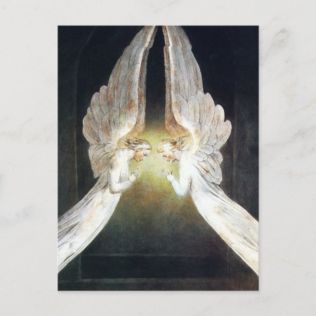 William Blake Angels Postcard Postkarte (Vorderseite)