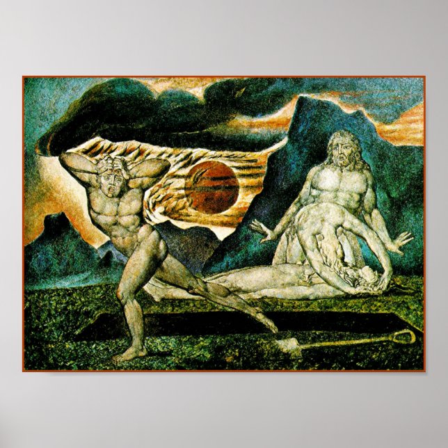 William Blake: Body of Abel von Adam & Eve Poster (Vorne)