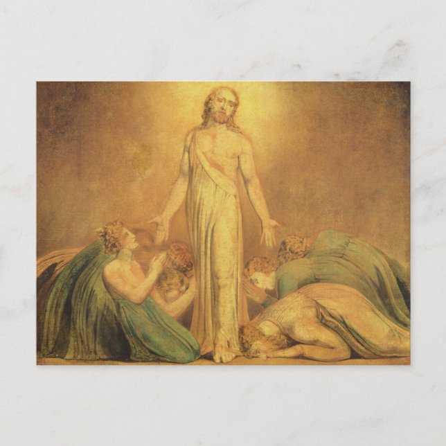 William Blake | Christus erscheint den Aposteln a Postkarte (Vorderseite)