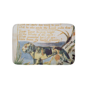 William Blake das Tyger, von den Liedern von Badematte