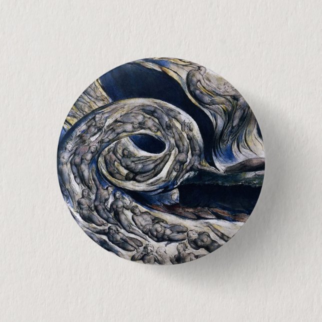 William Blake der Liebhaber-Wirbelwind-Knopf Button (Vorderseite)