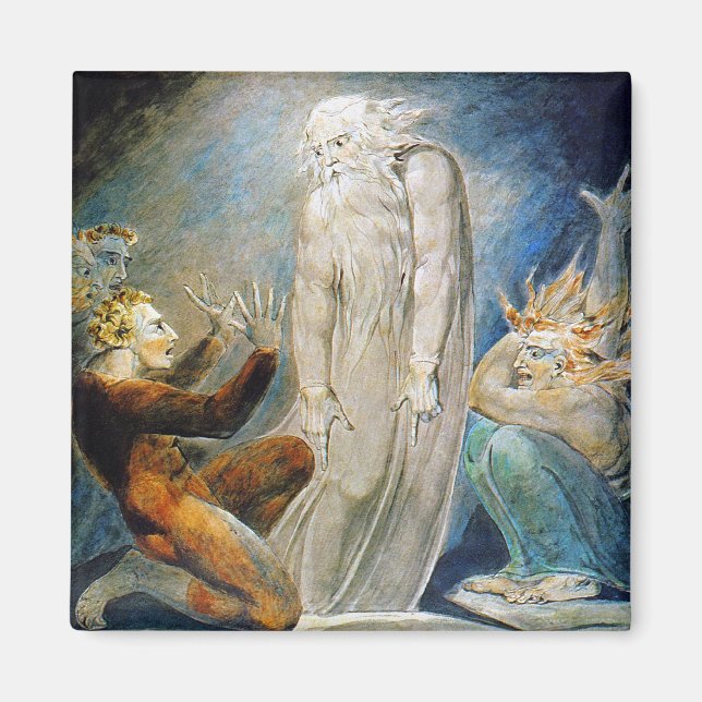 William Blake: Die Hexe von Endor Magnet (Vorne)