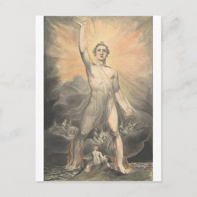 William Blake - Engel der Offenbarung Postkarte (Vorderseite)