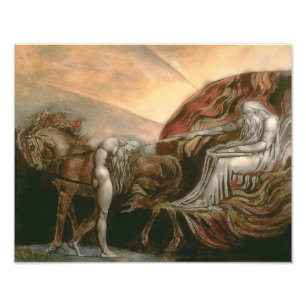 William Blake "Gott richtet Adam" Fotodruck