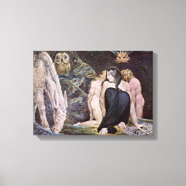 William Blake - Hecate; Die Nacht von Enitharmons  Leinwanddruck (Vorderseite)