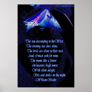 William Blake "Ich muss nach meinem" Zitatposter Poster