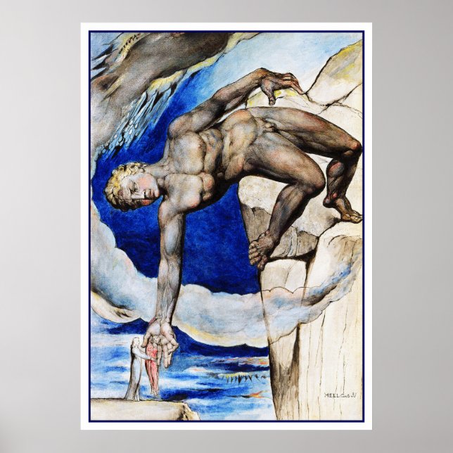 William Blake Illustration: Dantes göttliche Komöd Poster (Vorne)