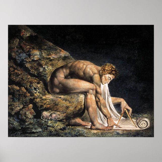 William Blake Isaac Newton Poster (Vorne)