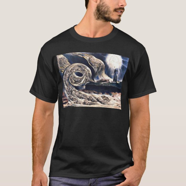 William Blake Lovers' Whirlwind illustriert Hell T-Shirt (Vorderseite)