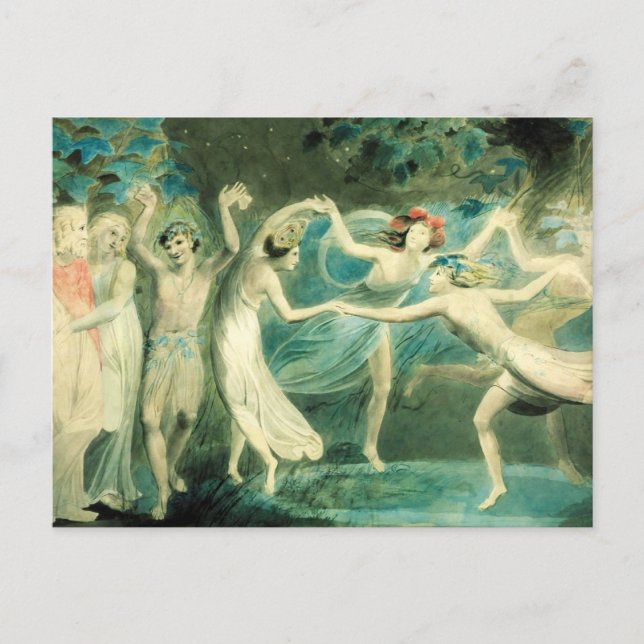 William Blake Midsommer Night's Dream Postcard Postkarte (Vorderseite)