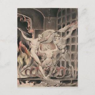 William Blake: Milton's Paradise Lost Postkarte