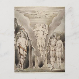 William Blake: Milton's Paradise Lost Postkarte