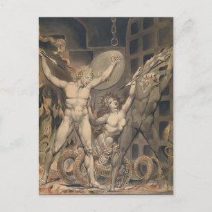 William Blake: Milton's Paradise Lost Postkarte