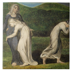 William Blake Naomi, der Ruth und Orpah zu Fliese