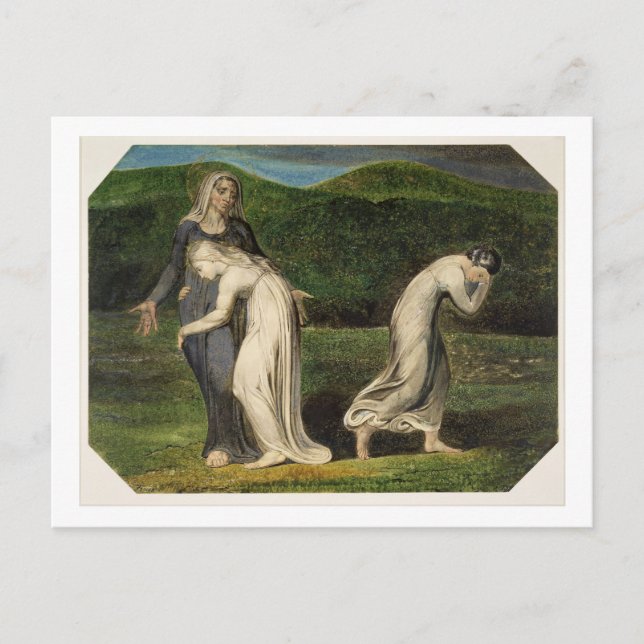 William Blake | Naomi verärgert Ruth und Orpah zu Postkarte (Vorderseite)