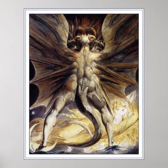 William Blake Poster Print: Great Red Dragon (Vorne)
