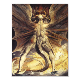 William Blake Red Dragon Print Fotodruck