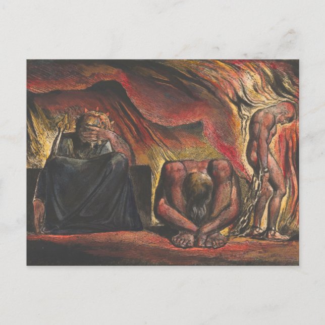 William Blake Skofeld in Geister geschmiedete Mana Postkarte (Vorderseite)