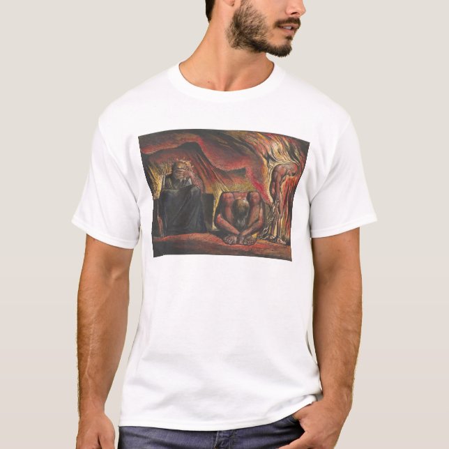 William Blake Skofeld mit Geisterschmiedemanakeln T-Shirt (Vorderseite)