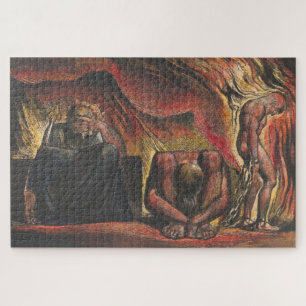 William Blake Skofeld trägt geistgeschmiedete Fess Puzzle