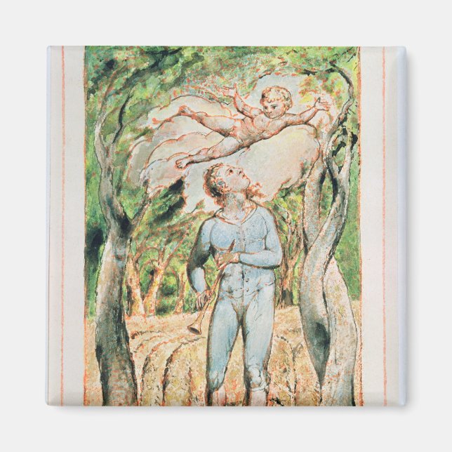 William Blake | Songs of Innocence; "the Piper" , Magnet (Vorne)