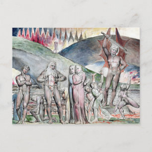William Blake The Schismatics and Sowers Postkarte