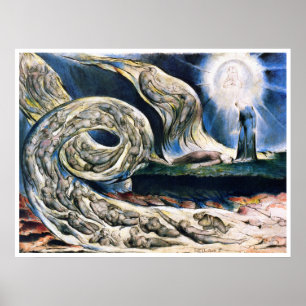 William Blake über den Wirbelwind der Liebhaber Poster