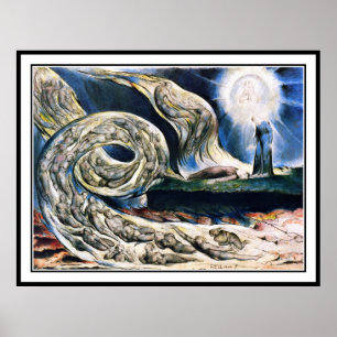 William Blake über den Wirbelwind der Liebhaber Poster