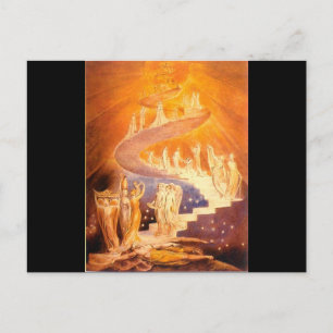 William Blake's Jacob's Ladder Postkarte