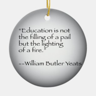 William- Butler Yeatszitat Keramikornament