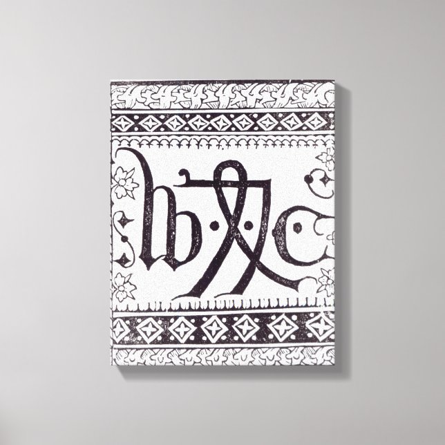 William Caxton's Print Mark Leinwanddruck (Vorderseite)