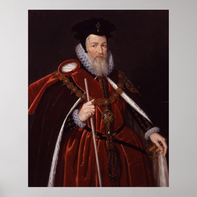 William Cecil 1. Baron Burghley Poster (Vorne)