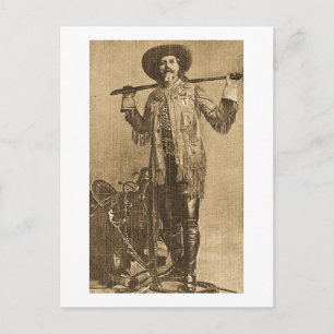 William Cody - Frontiersman (Sepia) Postkarte