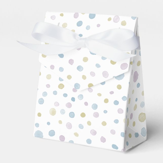 William Confetti Watercolor Dots Favor Box Geschenkschachtel (Vorderseite)