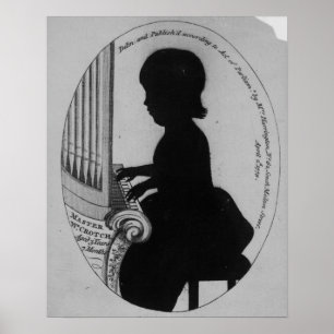 William Crotch spielt Orgel Poster