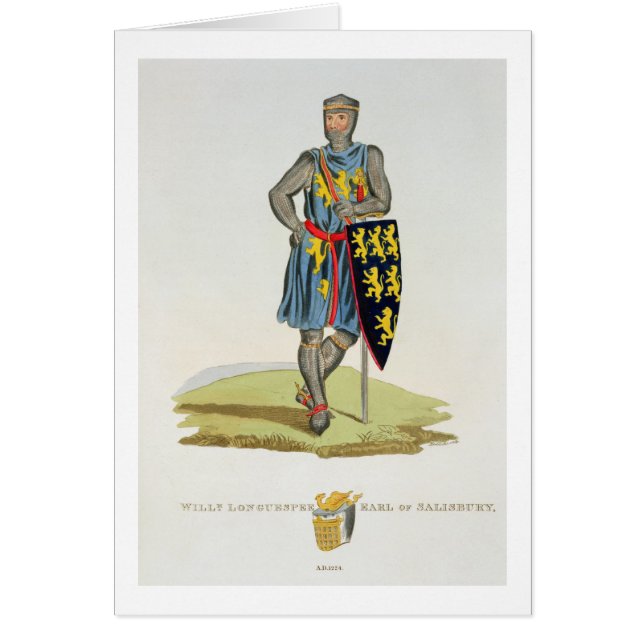 William de Longuespee, 3. Graf von Salisbury (d.12 (Vorne)