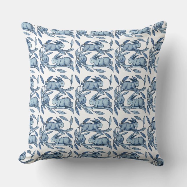 William De Morgan Rabbits Cushions Kissen (Vorderseite)