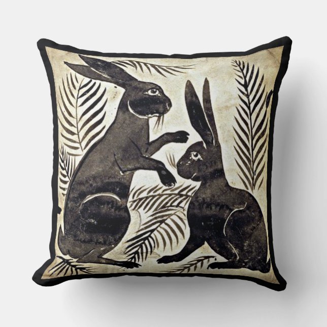 William De Morgan Rabbits Kissen (Vorderseite)