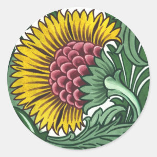 William de Morgan Tile Runder Aufkleber