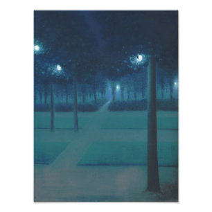 William Degouve de Nuncques - Parc Royal, Brüssel Fotodruck