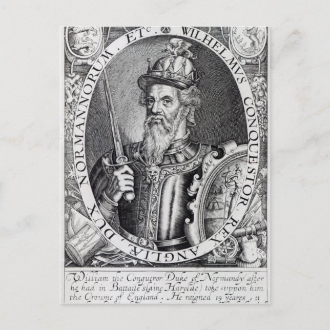 William der Eroberer, 1618 Postkarte (Vorderseite)