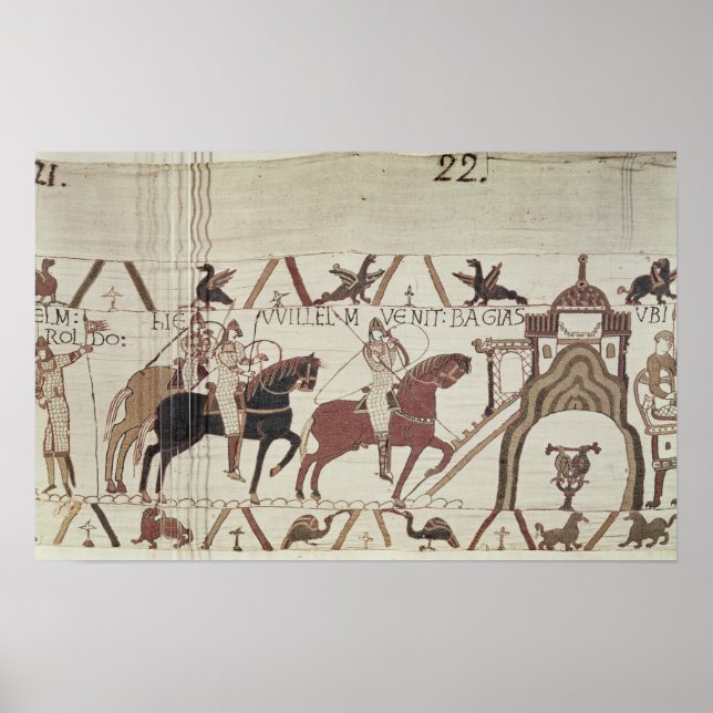 William der Eroberer kommt bei Bayeux an Poster (Vorne)