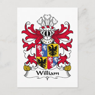 William Familienwappen Postkarte