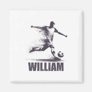 William Fußball Jungen Personalisierter Vorname Wi Magnet