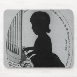William-Gabelung, die das Organ spielt Mousepad