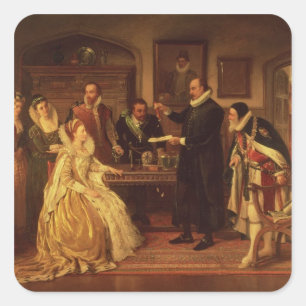 William Gilberd Quadratischer Aufkleber