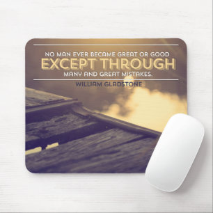 William Gladstone Inspiration Zitat "Fehler" Mousepad