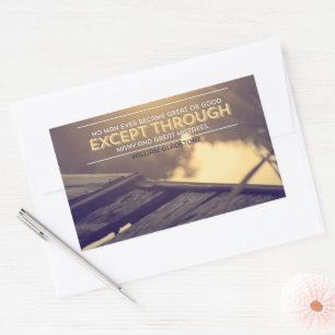 William Gladstone Inspiration Zitat "Fehler" Rechteckiger Aufkleber