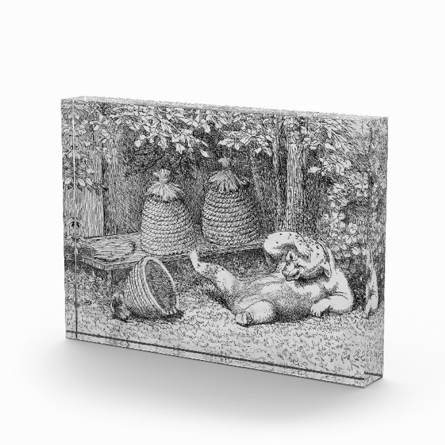 William H. Beard - Bear Stung by Bies Fotoblock (Rechts)