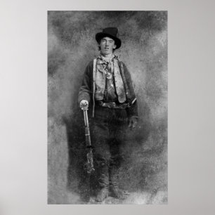 William H. Bonney, Billy Kid, Outlaw im Wilden Wes Poster